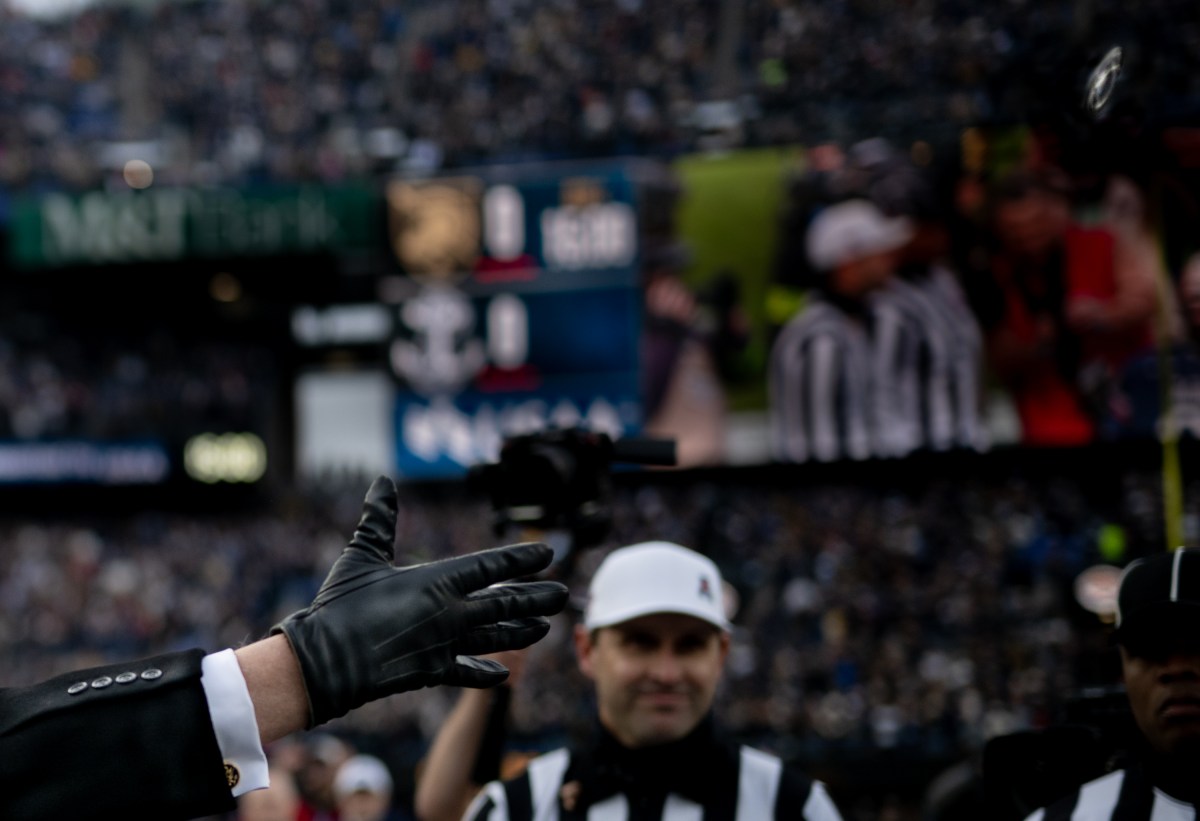 President Donald Trump attends Army Navy football game at M&T Bank Stadium. December 13, 2025. (Official White House Photo by Daniel Torok)