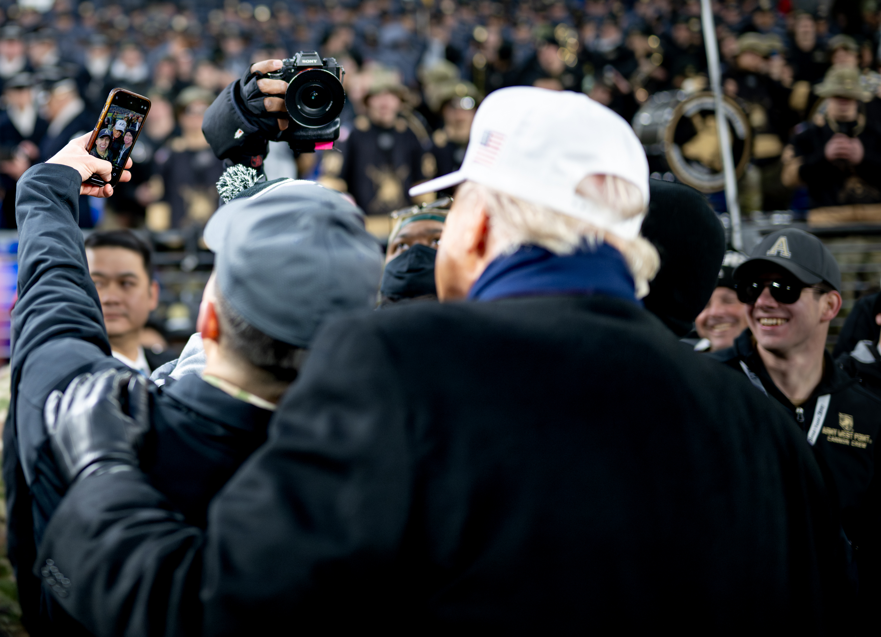 President Donald Trump attends Army Navy football game at M&T Bank Stadium. December 13, 2025. (Official White House Photo by Daniel Torok)