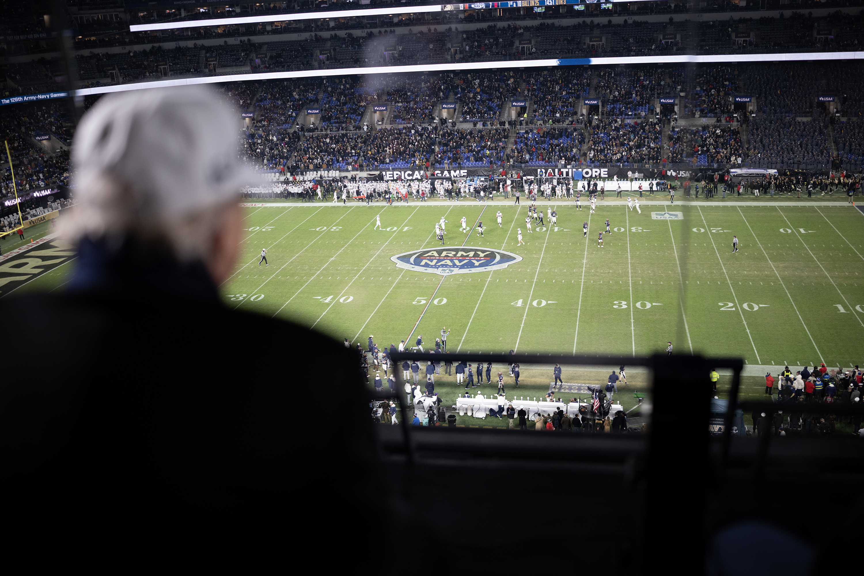 President Donald Trump attends Army Navy football game at M&T Bank Stadium. December 13, 2025. (Official White House Photo by Daniel Torok)