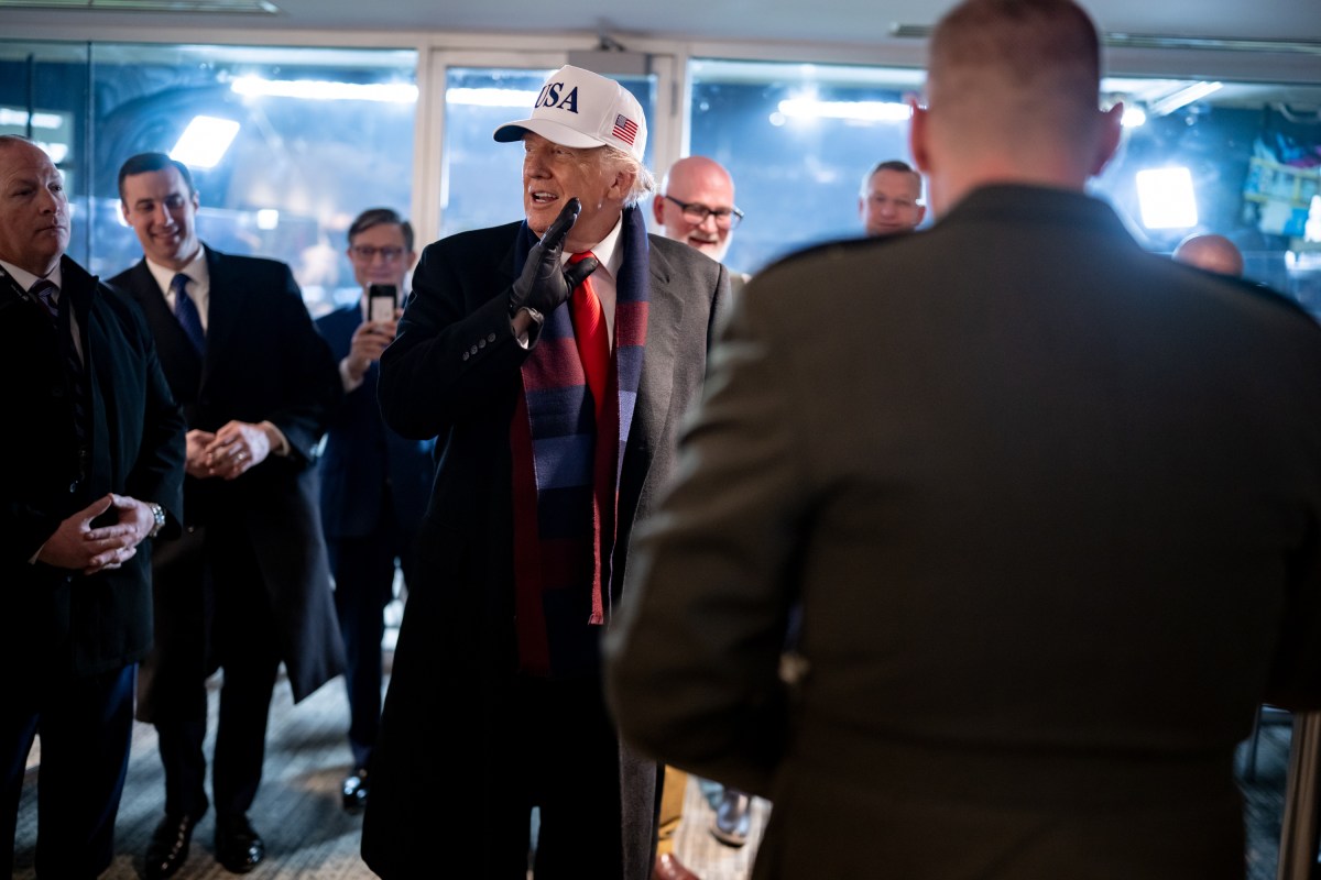 President Donald Trump attends Army Navy football game at M&T Bank Stadium. December 13, 2025. (Official White House Photo by Daniel Torok)