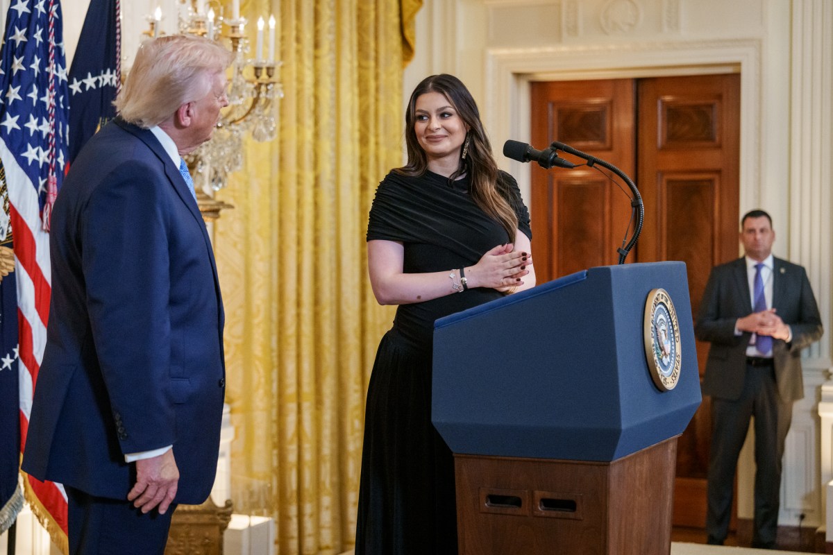 President Donald Trump participates in a Hanukkah Reception in the East Wing of the White House, Tuesday, December 16, 2025. (Official White House Photo by Abe McNatt)
