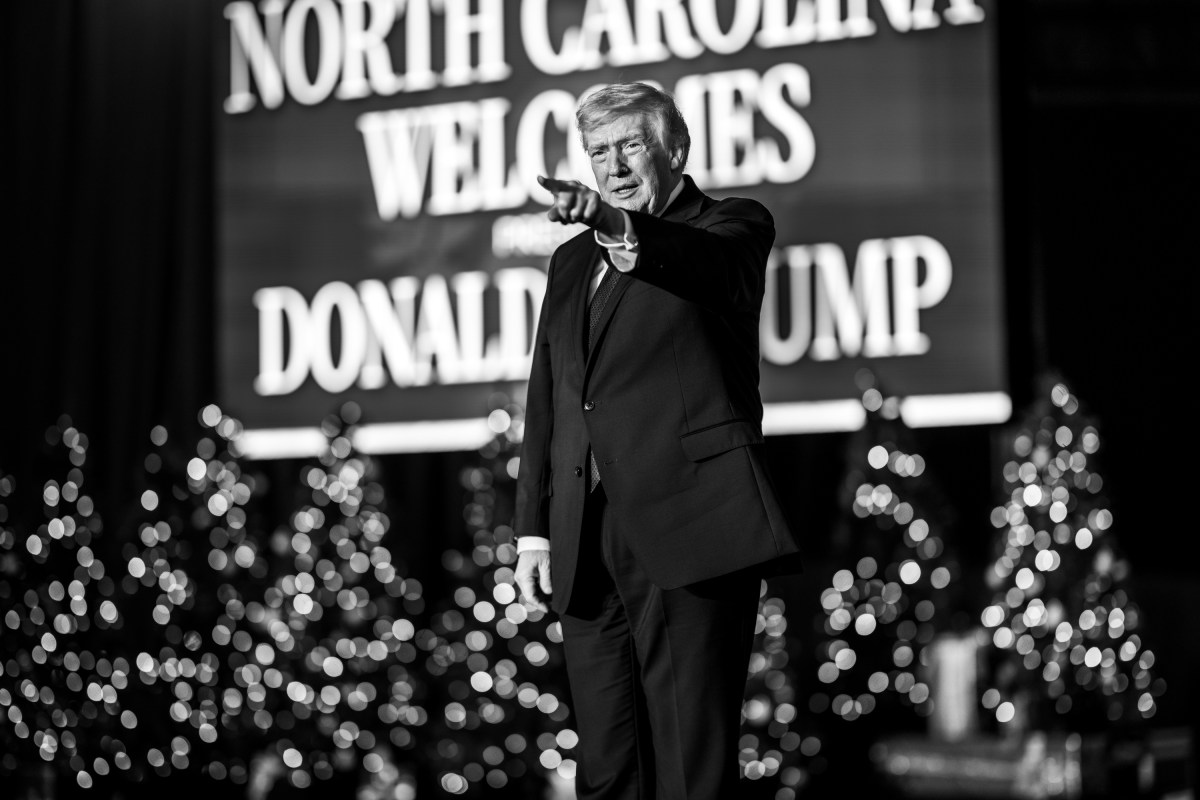 President Donald Trump arrives on stage to deliver remarks on the economy at the Rocky Mount Event Center in Rocky Mount, North Carolina on Friday, December 19, 2025. (Official White House Photo by Daniel Torok)