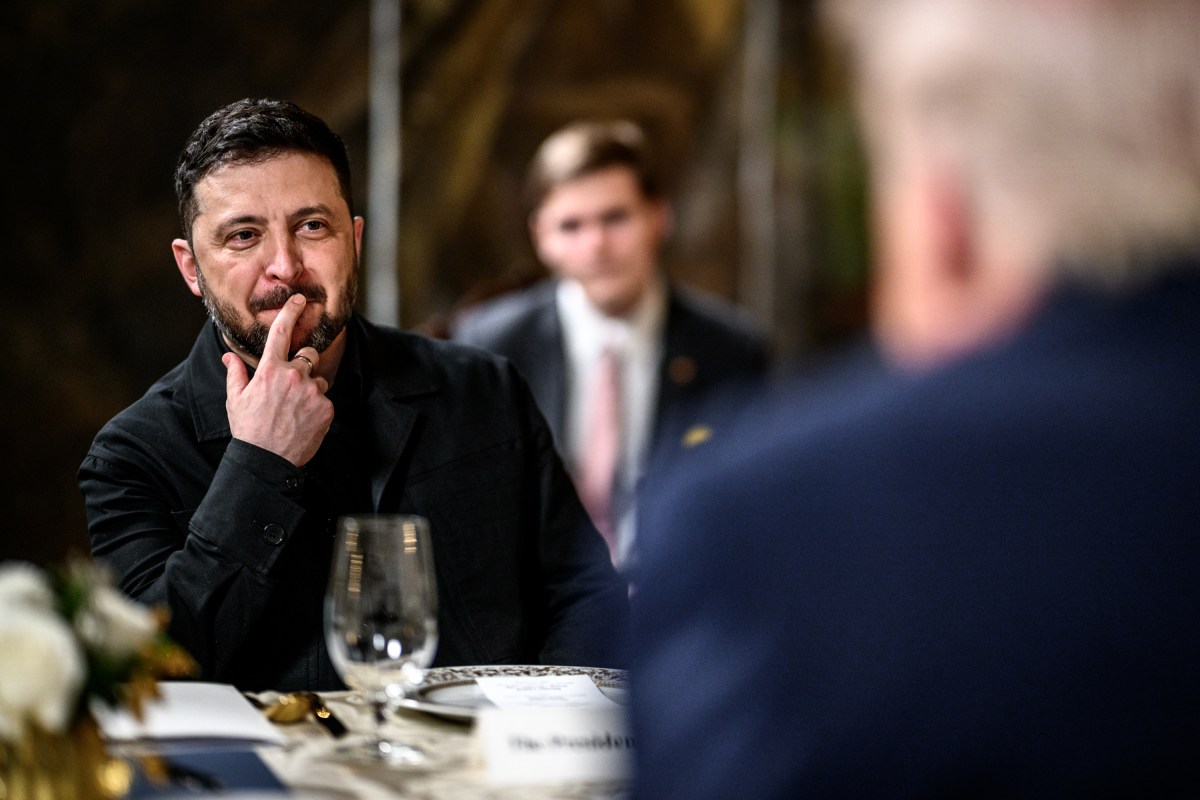 President Donald Trump meets with Ukranian President Volodymyr Zelensky at Mar-a-Lago in Palm Beach, Florida, December 28, 2025. (Official White House Photo by Daniel Torok)