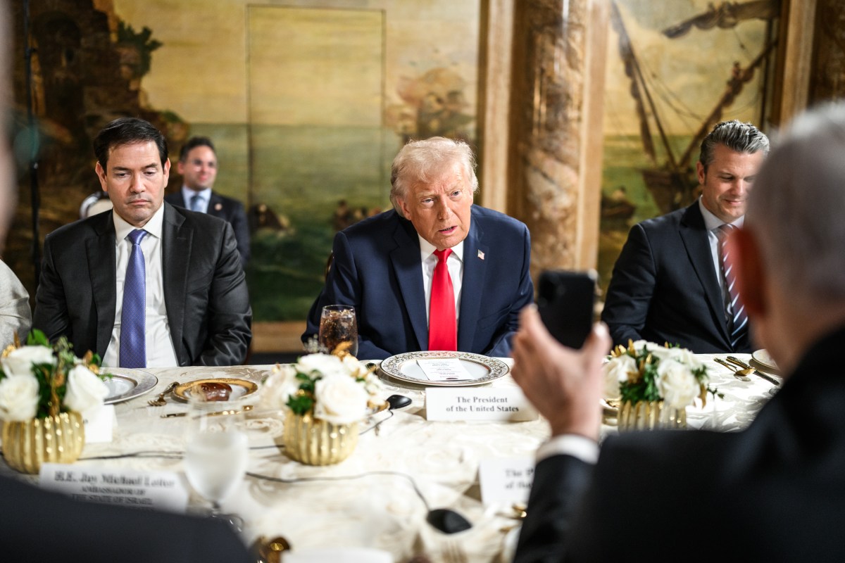President Donald Trump receives the news he’ll be  awarded the Israel Prize from Israeli Prime Minister Benjamin Netanyahu, Monday, December 29, 2025, at the Mar-a-Lago Club in Palm Beach, Florida. (Official White House Photo by Daniel Torok)