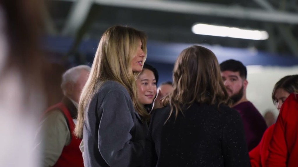 First Lady Melania Trump Joins Military Families at Joint Base Andrews