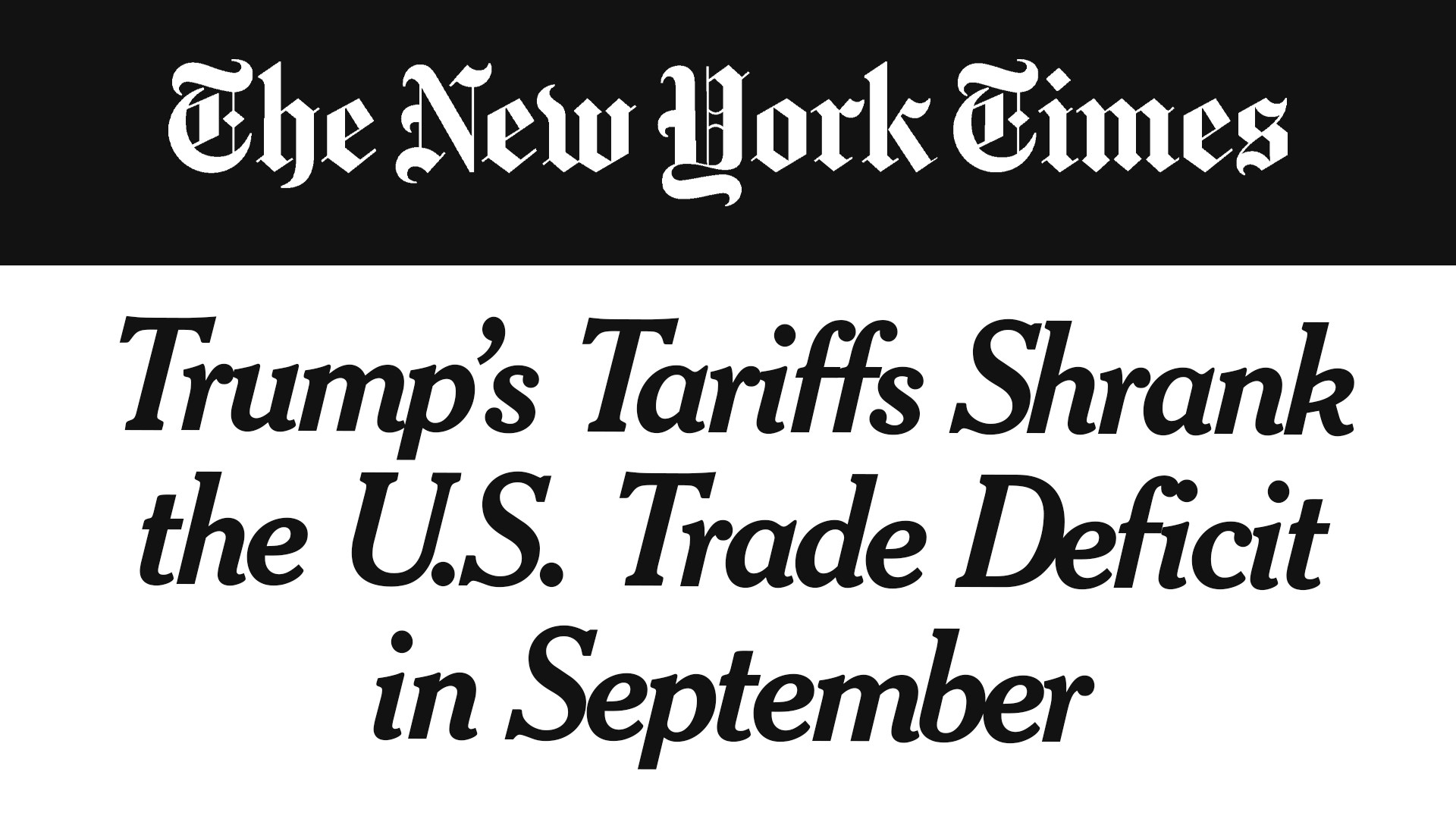 Trump Tariffs Work: Trade Deficit Plummets to Five-Year Low – The White ...
