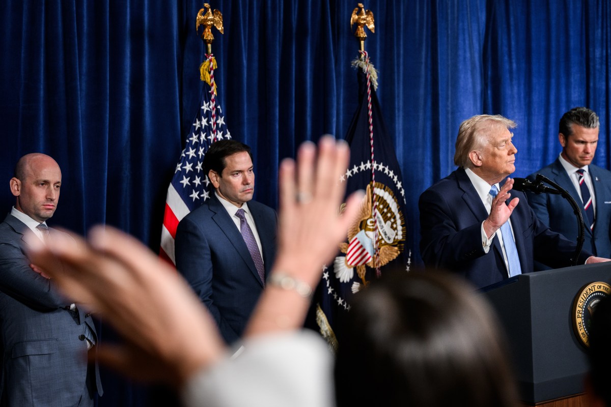 President Donald Trump delivers remarks at a press conference at Mar-a-Lago in Palm Beach, Florida, following Operation Absolute Resolve in Venezuela leading to the capture of Venezuelan President Nicolas Maduro, Saturday, January 3, 2026. (Official White House Photo by Molly Riley)