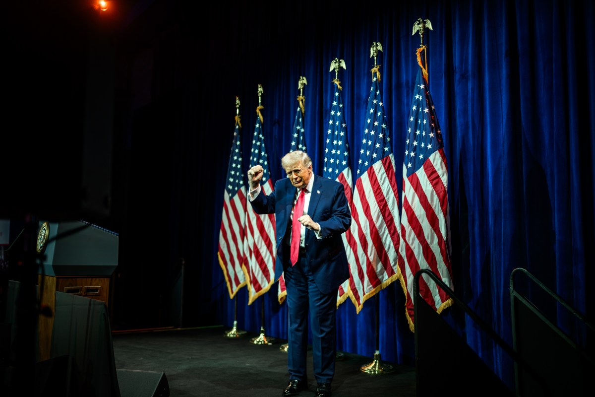 President Donald Trump gestures to the crowd after delivering remarks at the House GOP Member Retreat, Tuesday, January 6, 2026, at the Donald J. Trump- John F. Kennedy Center for the Performing Arts in Washington, D.C. (Official White House Photo by Daniel Torok)