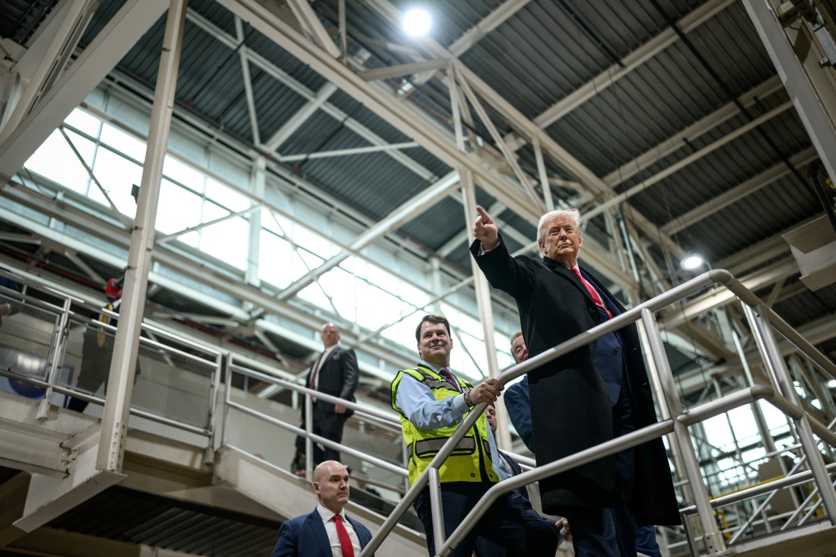President Donald Trump tours the Ford River Rouge Complex in Dearborn, Michigan on Tuesday, January 13, 2026. (Official White House Photo by Daniel Torok)