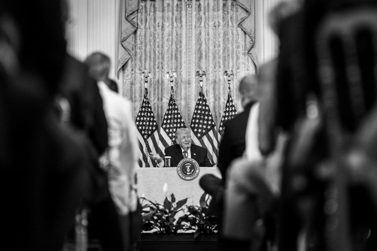 President Donald Trump delivers remarks alongside Secretary of Agriculture Brooke Rollins, HHS Secretary Robert F. Kennedy, Jr., and CMMS Administrator Dr. Mehmet Oz during a Rural Health Transformation Event in the East Room of the White House, Friday, January 16, 2026. (Official White House Photo by Joyce N. Boghosian)
