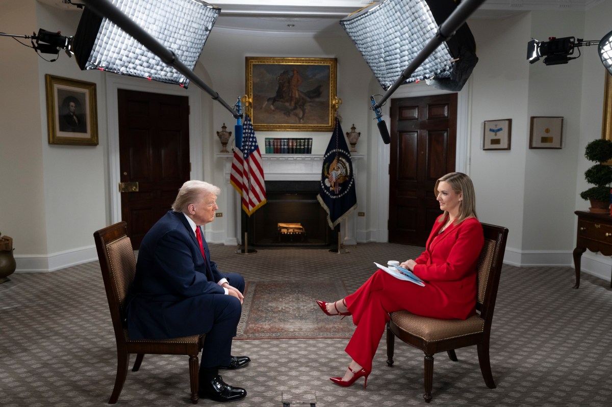President Donald Trump participates in a pre-taped interview with Katie Pavlich of Newsnation in the Roosevelt Room on Tuesday, January 11, 2026, at the White House. (Official White House Photo by Joyce N. Boghosian)