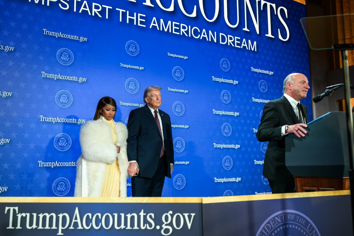 President Donald Trump delivers remarks on Trump Accounts at the Andrew W. Mellon Auditorium in Washington, D.C., Wednesday, January 28, 2026. (Official White House Photo by Daniel Torok)