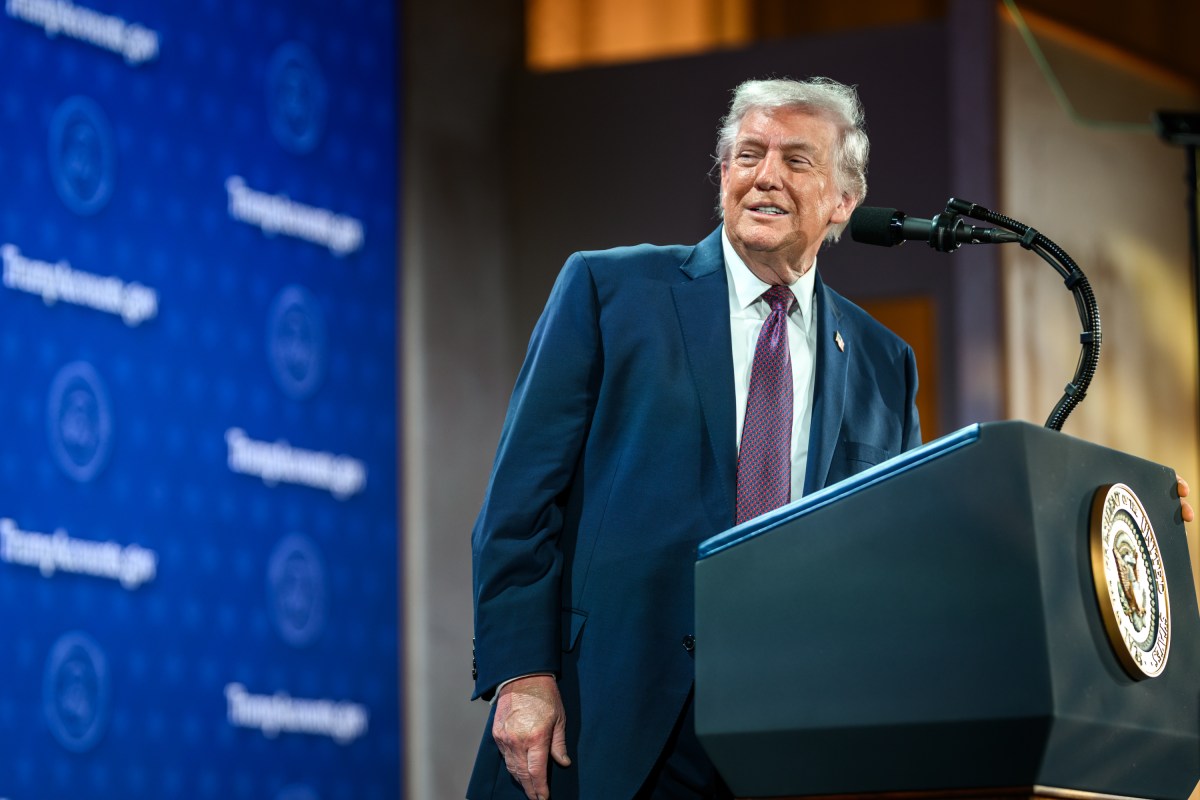 President Donald Trump delivers remarks on Trump Accounts at the Andrew W. Mellon Auditorium in Washington, D.C., Wednesday, January 28, 2026. (Official White House Photo by Daniel Torok)