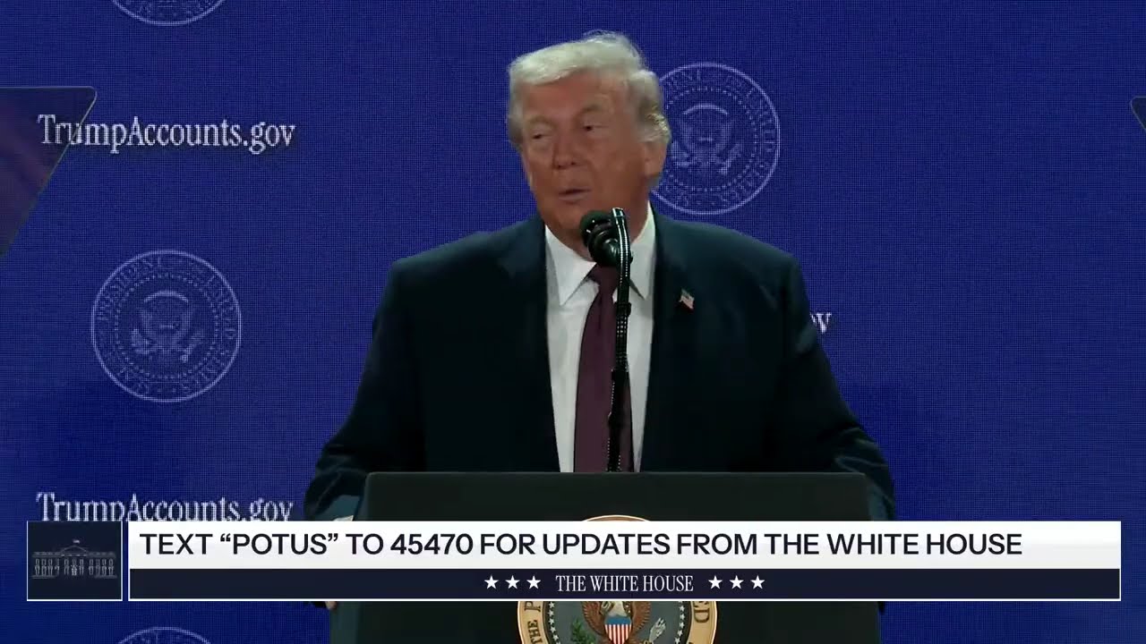 President Trump Delivers Remarks on Trump Accounts