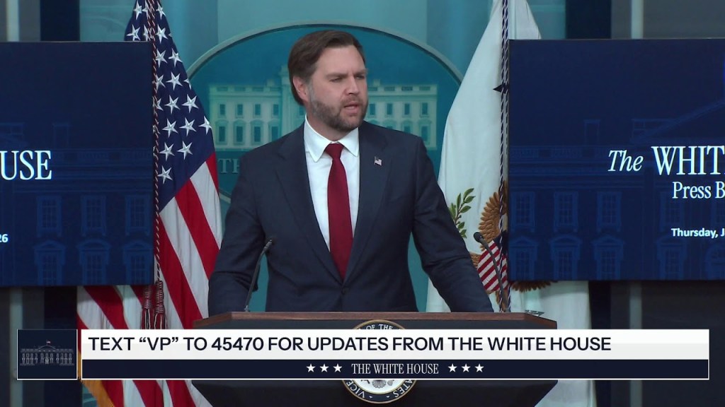 Press Briefing by Press Secretary Karoline Leavitt and the Vice President, Jan. 8, 2026