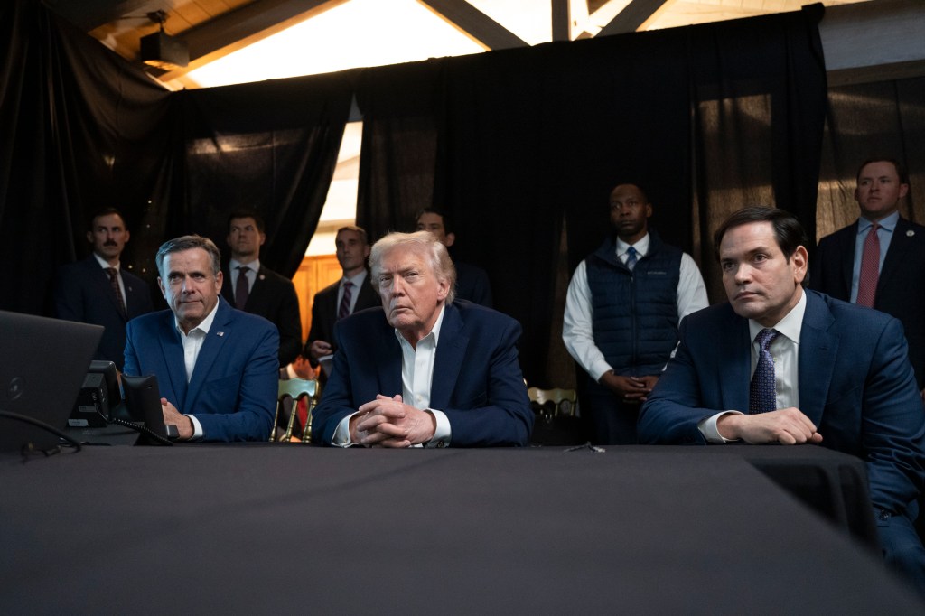 President Donald Trump monitors U.S. military operations in Venezuela, from Mar-a-Lago Club in Palm Beach, Florida, on Saturday, January 3, 2026. (Official White House Photo by Molly Riley)