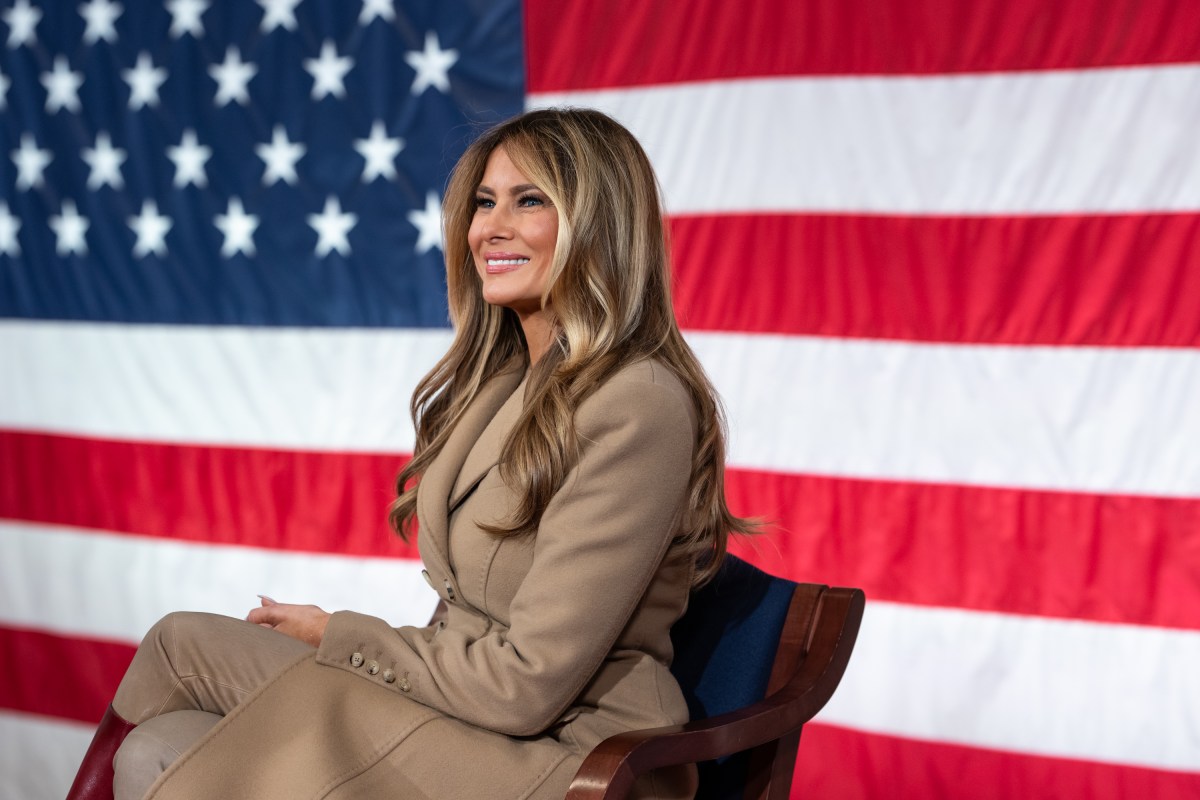 President Donald Trump and First Lady Melania Trump make remarks to military families at Fort Bragg, North Carolina, Friday, February 13, 2026. (Official White House Photo by Andrea Hanks)