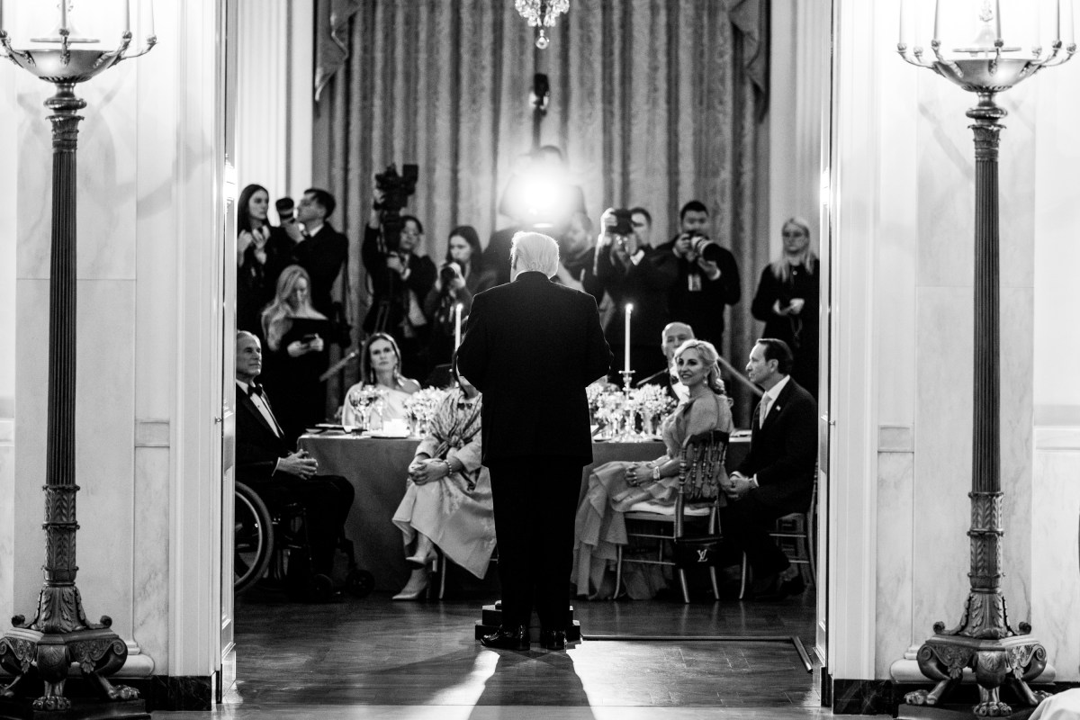 President Donald Trump and First Lady Melania Trump host a dinner for the nation’s governors, Saturday, February 21, 2026, in the East Room of the White House. (Official White House Photo by Andrea Hanks)