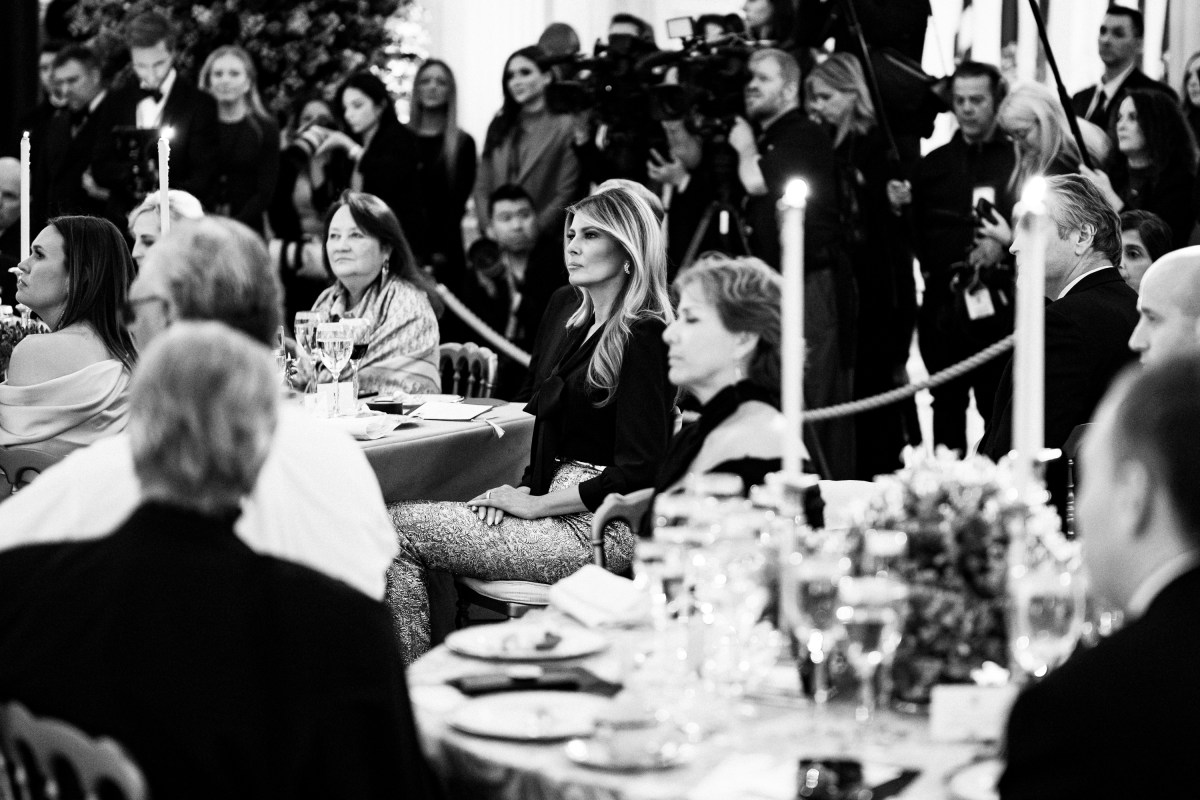 President Donald Trump and First Lady Melania Trump host a dinner for the nation’s governors, Saturday, February 21, 2026, in the East Room of the White House. (Official White House Photo by Andrea Hanks)