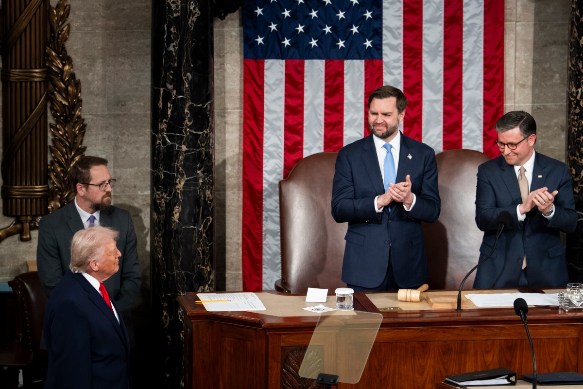 President Donald Trump delivers his State of the Union address, Tuesday, February 24, 2026, on the House floor of the U.S. Capitol in Washington, D.C. (Official White House Photo by Andrea Hanks)