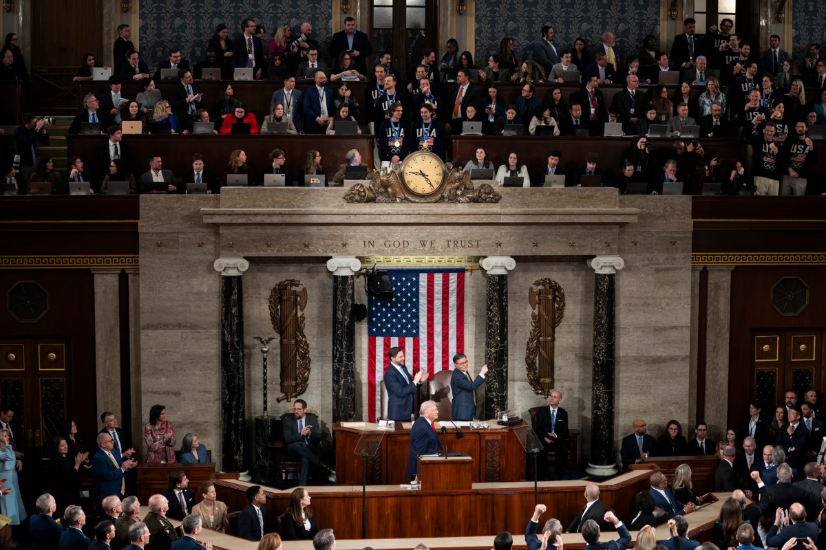 President Donald Trump delivers his State of the Union address, Tuesday, February 24, 2026, on the House floor of the U.S. Capitol in Washington, D.C. (Official White House Photo by Andrea Hanks)
