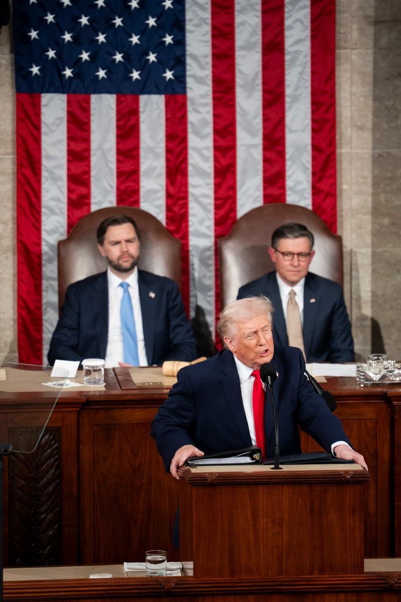 President Donald Trump delivers his State of the Union address, Tuesday, February 24, 2026, on the House floor of the U.S. Capitol in Washington, D.C. (Official White House Photo by Andrea Hanks)