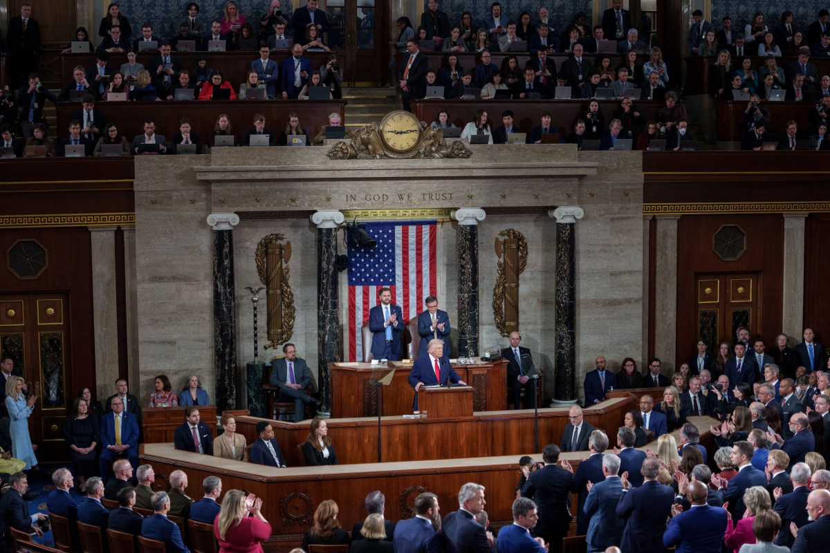 President Donald Trump delivers his State of the Union address, Tuesday, February 24, 2026, on the House floor of the U.S. Capitol in Washington, D.C. (Official White House Photo by Andrea Hanks)