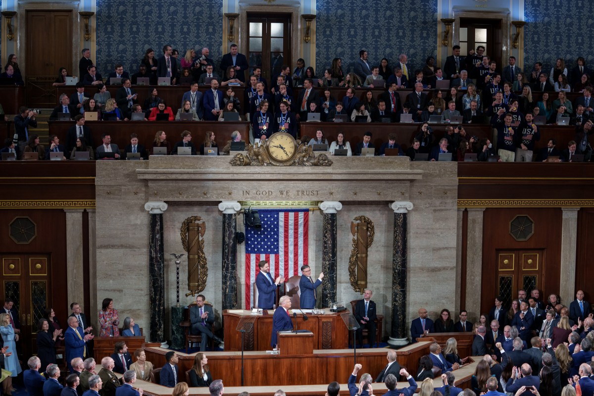 President Donald Trump delivers his State of the Union address, Tuesday, February 24, 2026, on the House floor of the U.S. Capitol in Washington, D.C. (Official White House Photo by Andrea Hanks)