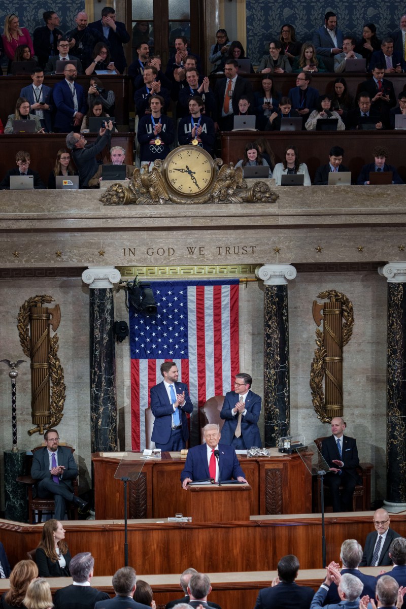 President Donald Trump delivers his State of the Union address, Tuesday, February 24, 2026, on the House floor of the U.S. Capitol in Washington, D.C. (Official White House Photo by Andrea Hanks)