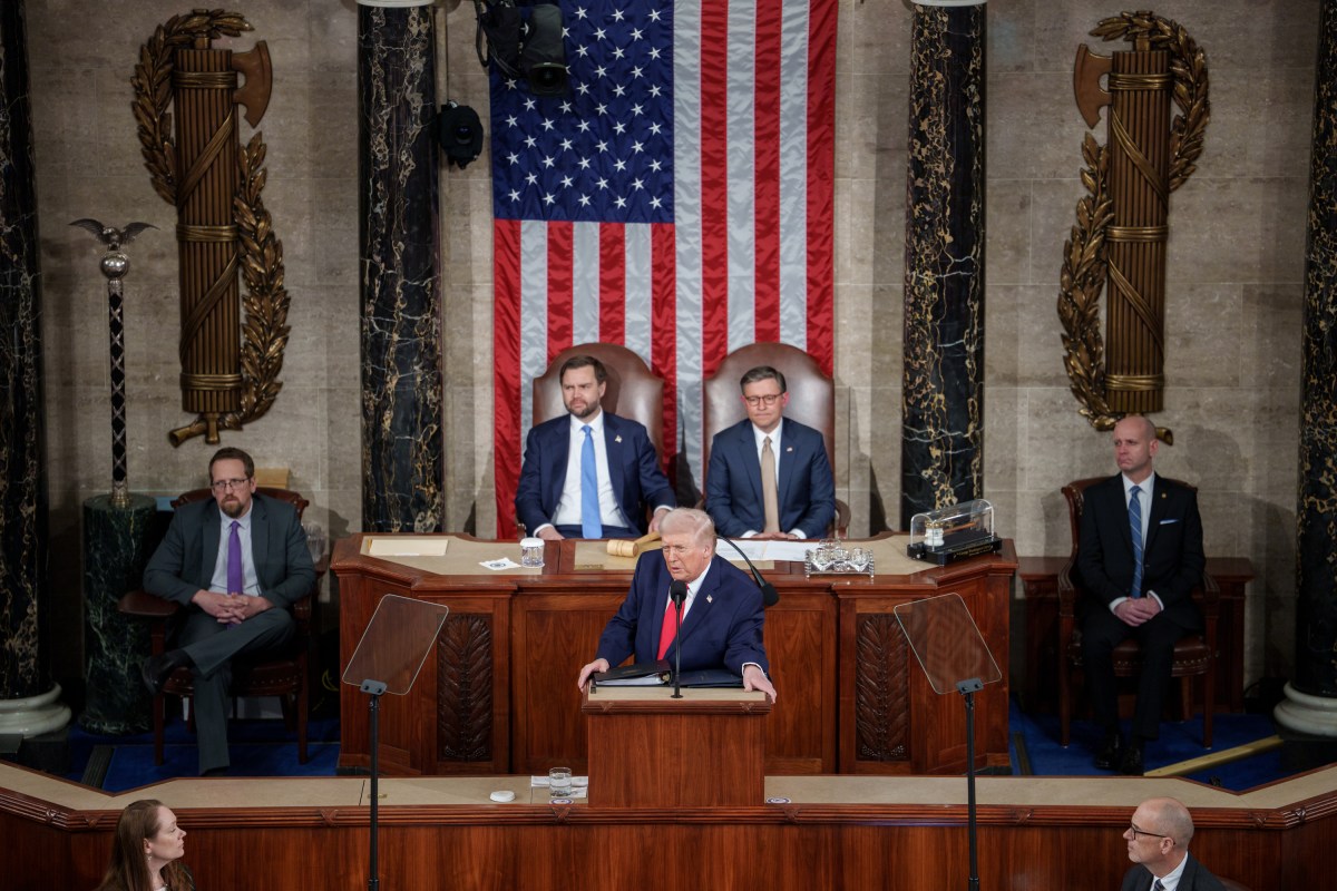 President Donald Trump delivers his State of the Union address, Tuesday, February 24, 2026, on the House floor of the U.S. Capitol in Washington, D.C. (Official White House Photo by Andrea Hanks)