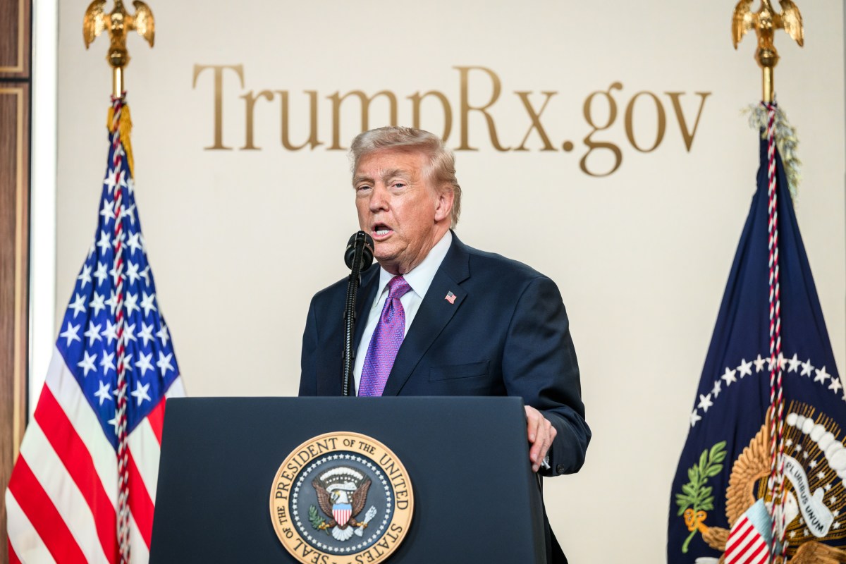 President Donald Trump announces the launch of TrumpRX in the South Court Auditorium, Thursday, February 5, 2026. (Official White House Photo by Joyce N. Boghosian)