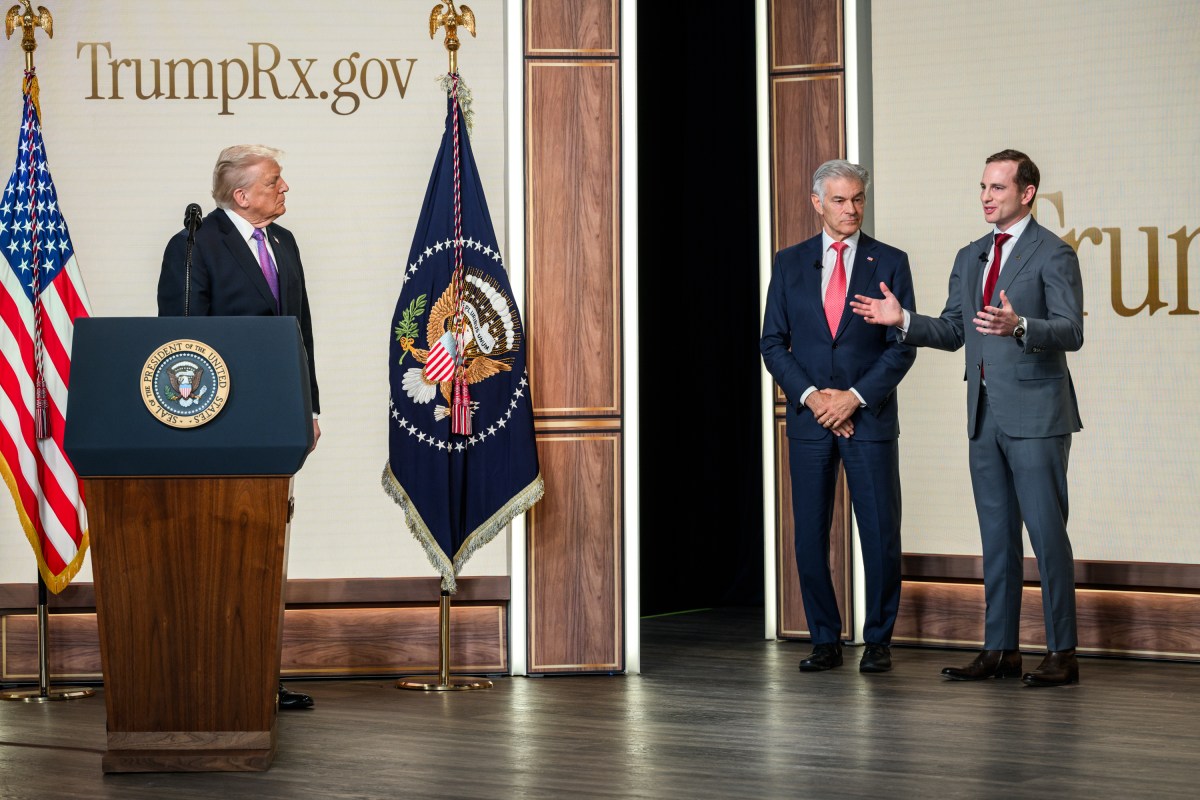 President Donald Trump announces the launch of TrumpRX in the South Court Auditorium, Thursday, February 5, 2026. (Official White House Photo by Joyce N. Boghosian)