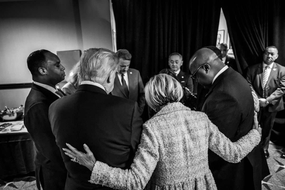 President Donald Trump arrives to the Washington Hilton in Washington, D.C. on Thursday, February 5, 2026, to attend the National Prayer Breakfast. (Official White House Photo by Molly Riley)