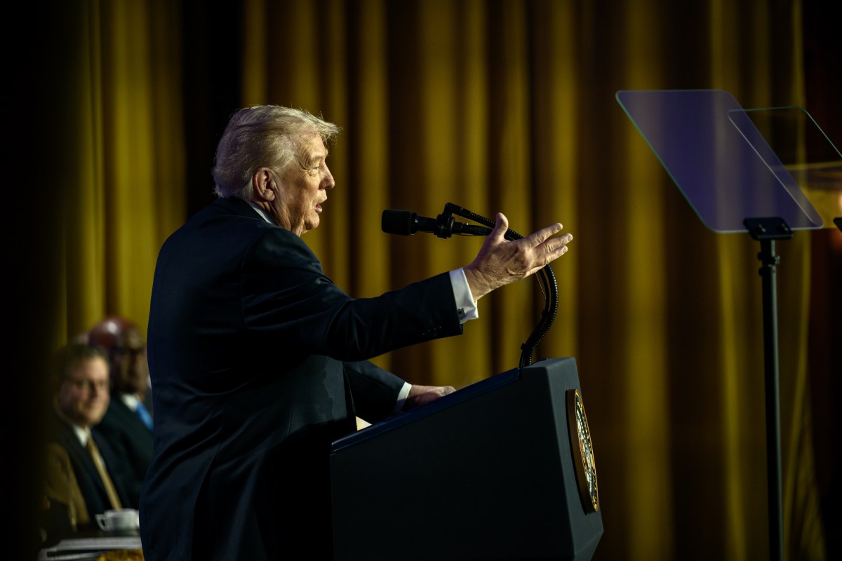 President Donald Trump delivers remarks at the National Prayer Breakfast, Thursday, February 5, 2026, at the Washington Hilton in Washington, D.C. (Official White House Photo by Molly Riley)