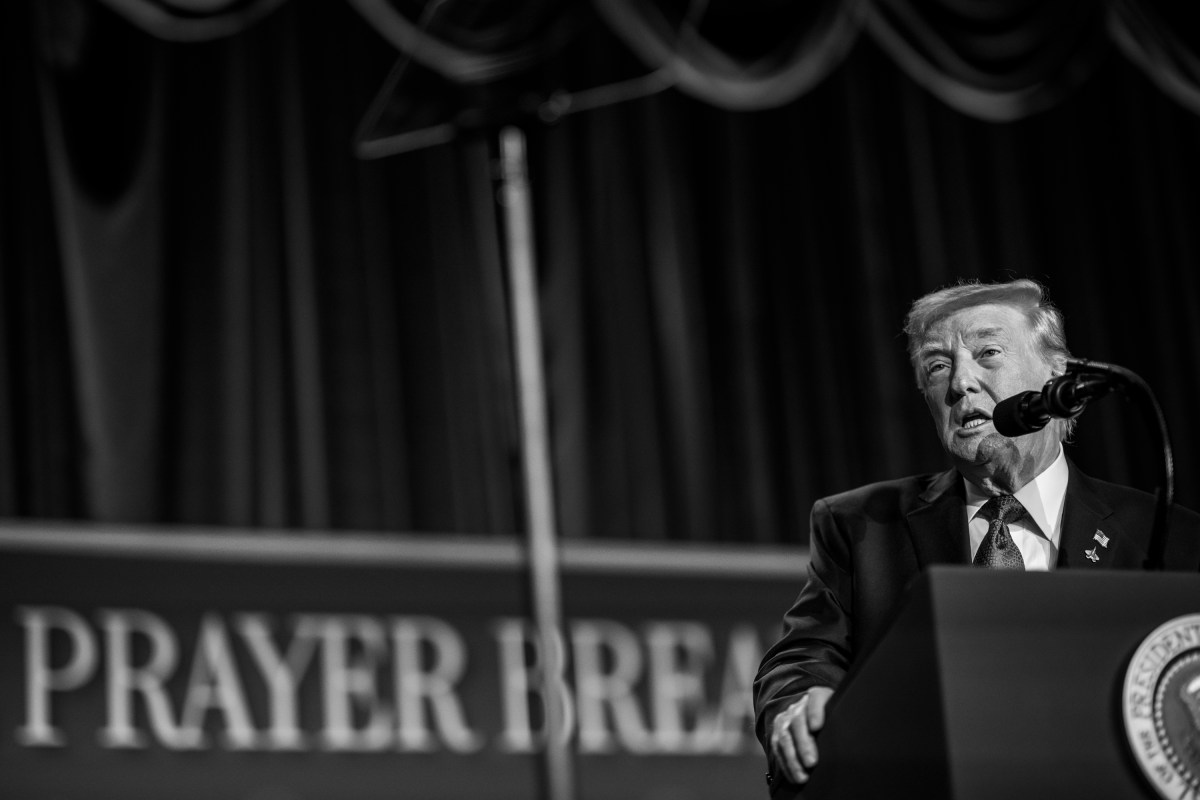President Donald Trump delivers remarks at the National Prayer Breakfast, Thursday, February 5, 2026, at the Washington Hilton in Washington, D.C. (Official White House Photo by Molly Riley)