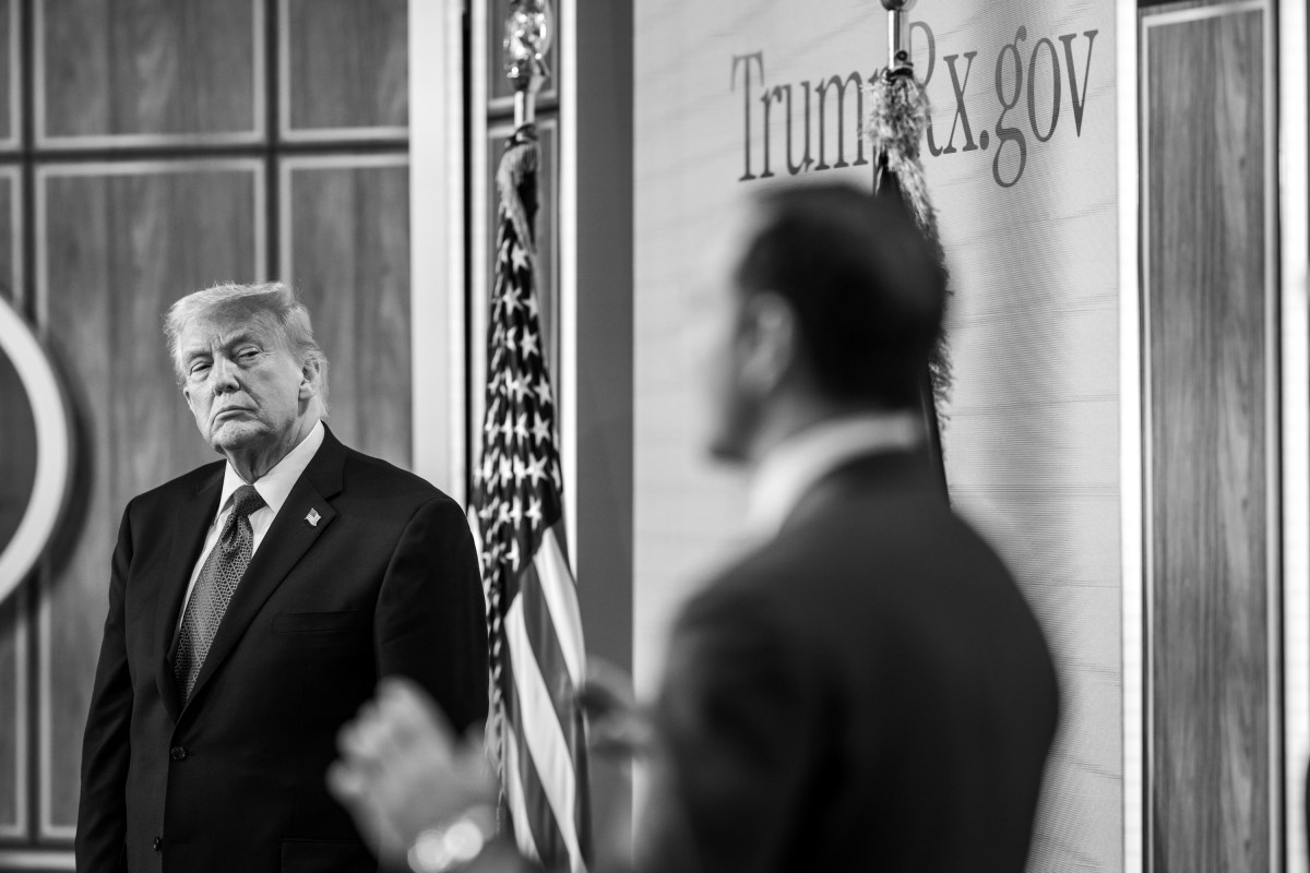 President Donald Trump announces the launch of TrumpRX in the South Court Auditorium, Thursday, February 5, 2026. (Official White House Photo by Patrick Witty)