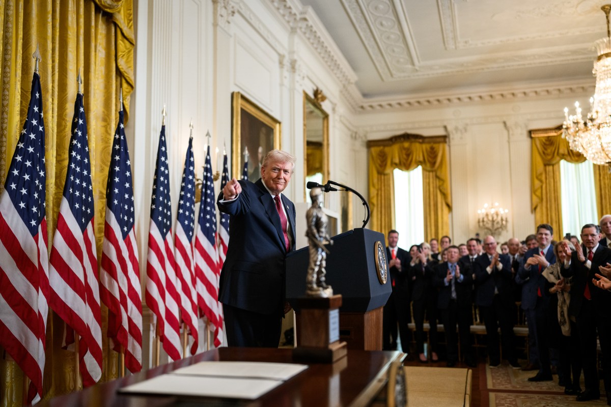 President Donald Trump delivers remarks at a Champion of Coal event in the East Room of the White House, Wednesday, February 11, 2026. (Official White House Photo by Molly Riley)