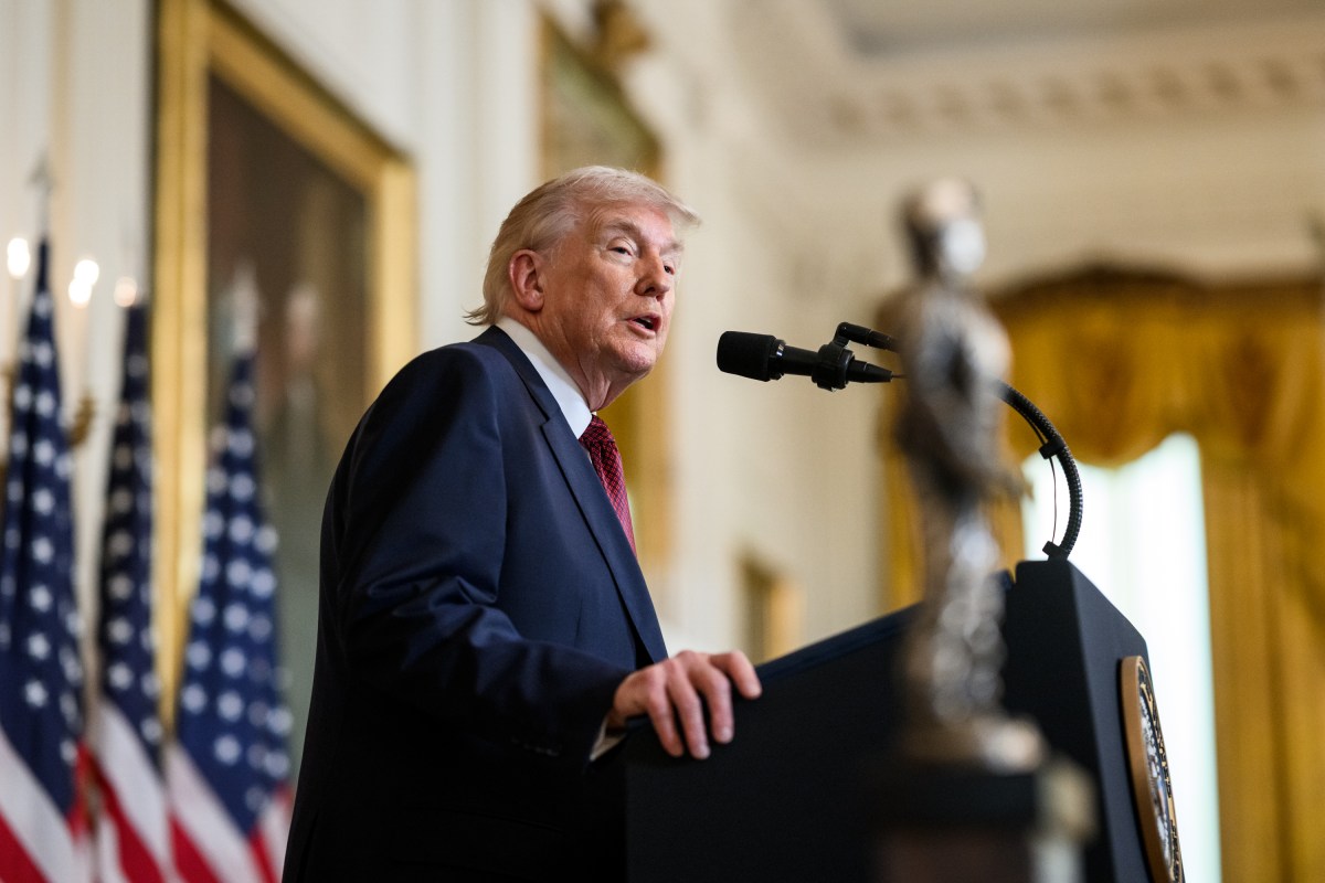 President Donald Trump delivers remarks at a Champion of Coal event in the East Room of the White House, Wednesday, February 11, 2026. (Official White House Photo by Molly Riley)