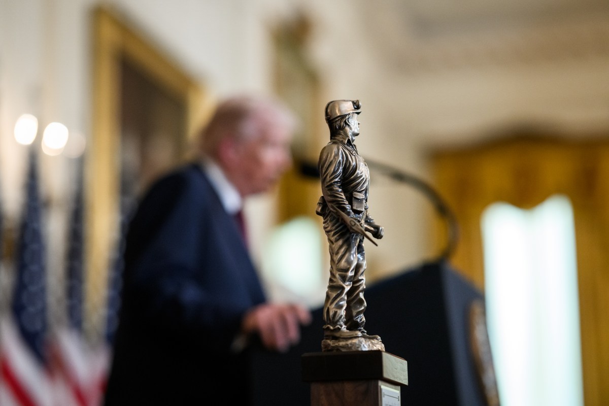 President Donald Trump delivers remarks at a Champion of Coal event in the East Room of the White House, Wednesday, February 11, 2026. (Official White House Photo by Molly Riley)
