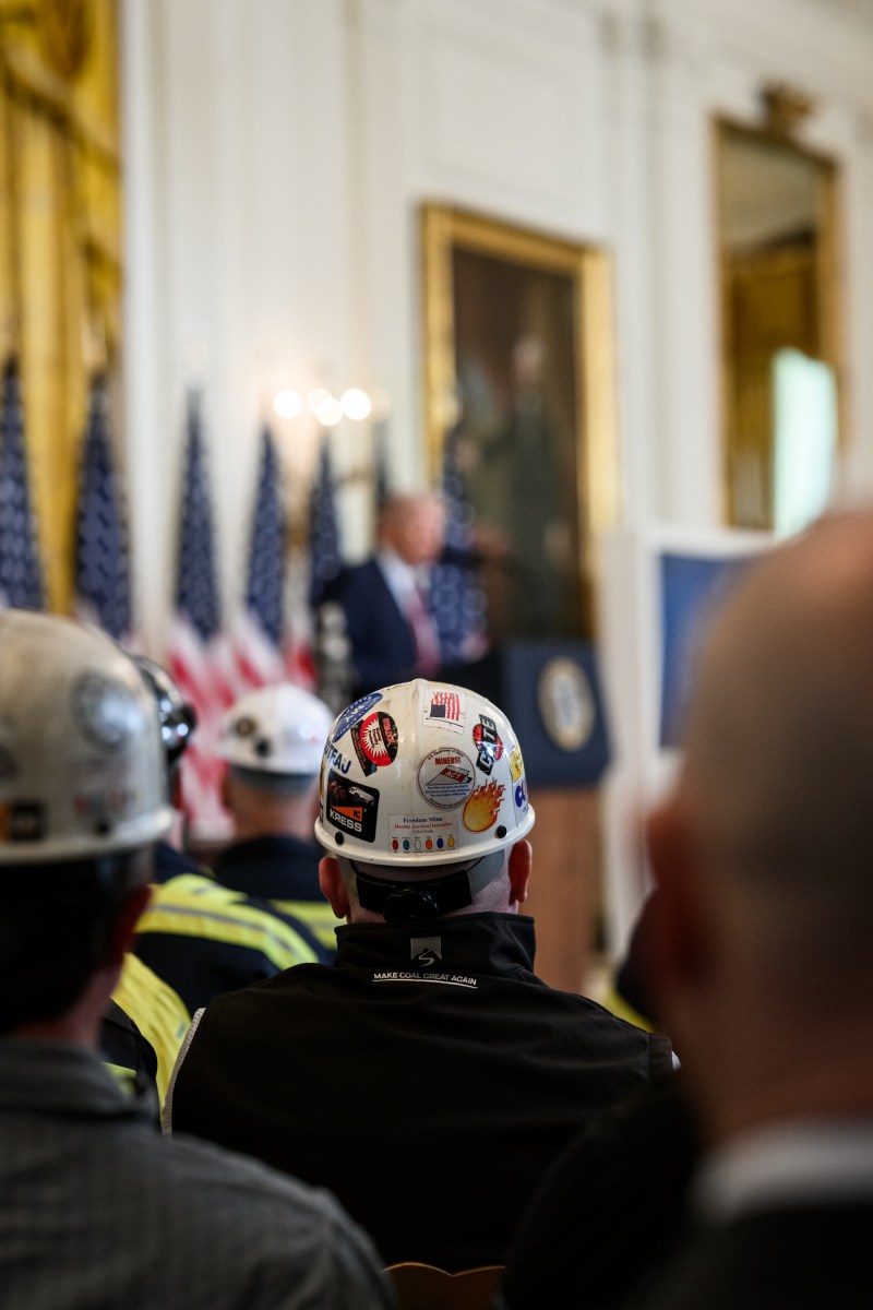 President Donald Trump delivers remarks at a Champion of Coal event in the East Room of the White House, Wednesday, February 11, 2026. (Official White House Photo by Molly Riley)