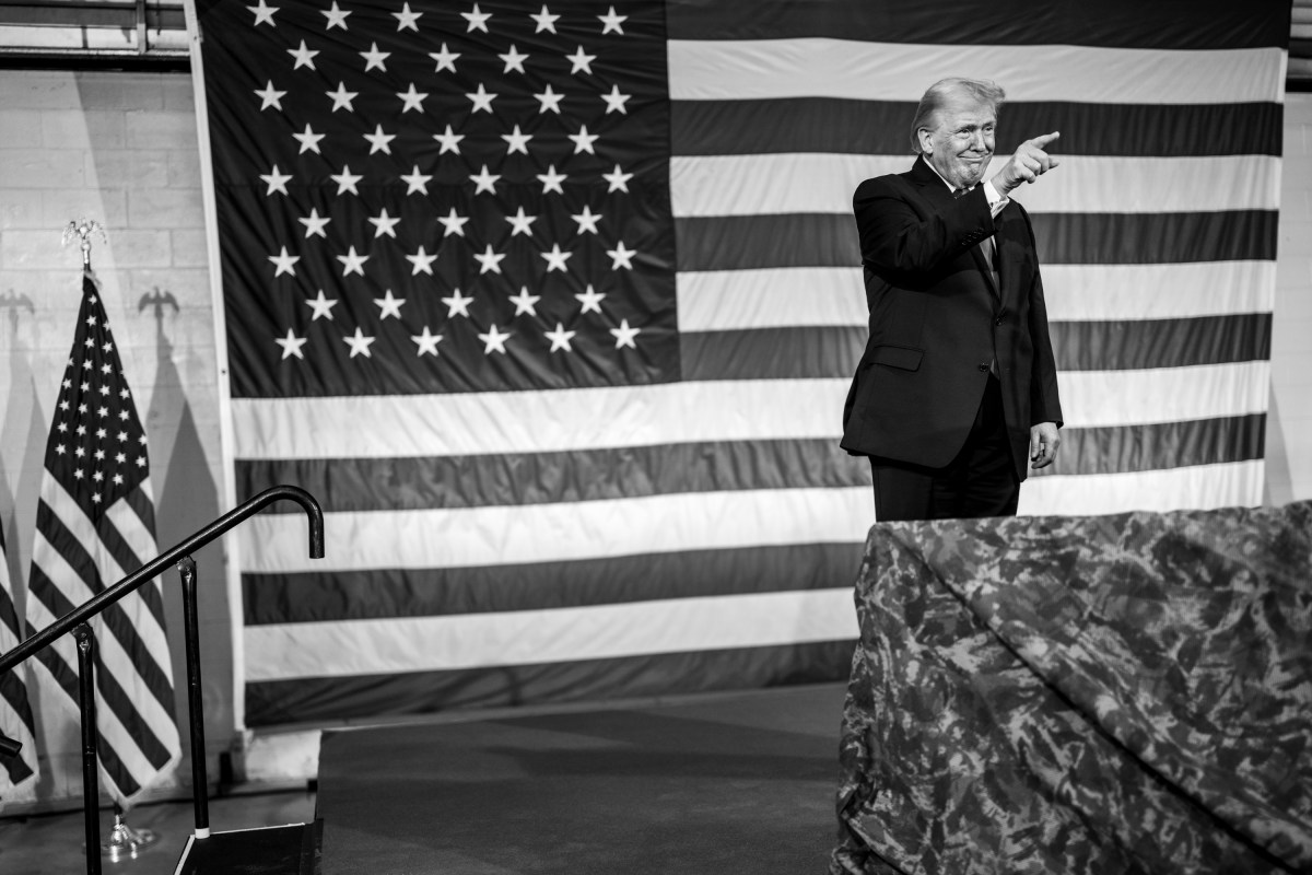 President Donald Trump delivers remarks to military families at Fort Bragg, North Carolina, Friday, February 13, 2026. (Official White House Photo by Daniel Torok)