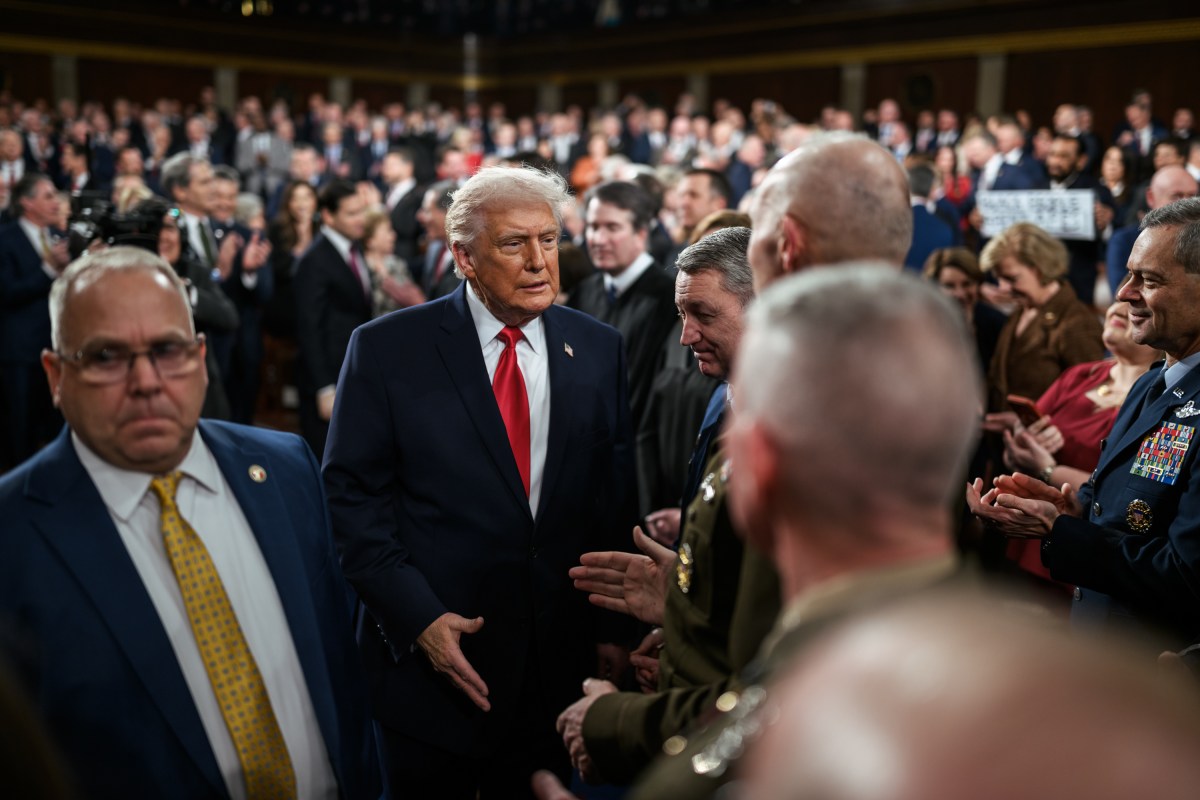 President Donald Trump arrives to the House floor to deliver his State of the Union address, Tuesday, February 24, 2026, at the U.S. Capitol in Washington, D.C. (Official White House Photo by Daniel Torok)