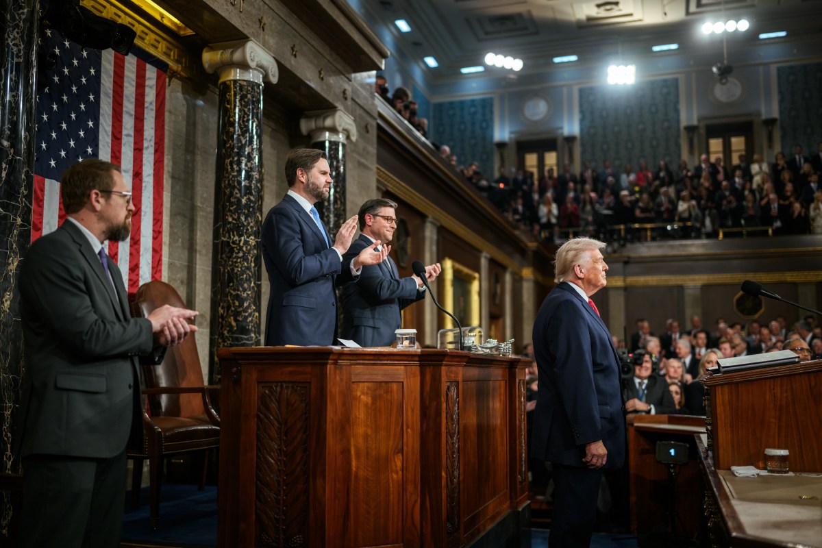 President Donald Trump delivers his State of the Union address, Tuesday, February 24, 2026, on the House floor of the U.S. Capitol in Washington, D.C. (Official White House Photo by Daniel Torok)