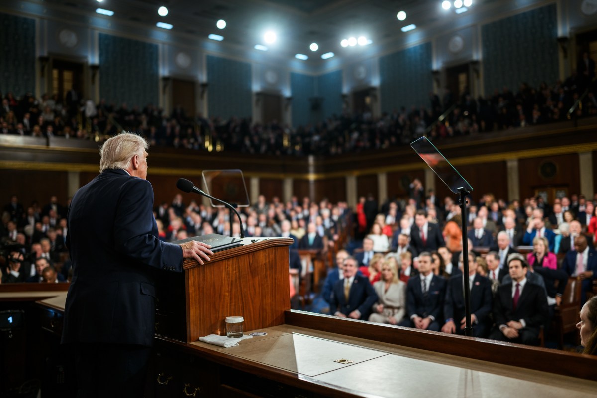 President Donald Trump delivers his State of the Union address, Tuesday, February 24, 2026, on the House floor of the U.S. Capitol in Washington, D.C. (Official White House Photo by Daniel Torok)