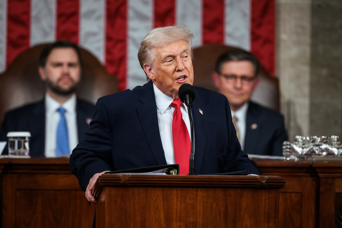 President Donald Trump delivers his State of the Union address, Tuesday, February 24, 2026, on the House floor of the U.S. Capitol in Washington, D.C. (Official White House Photo by Daniel Torok)