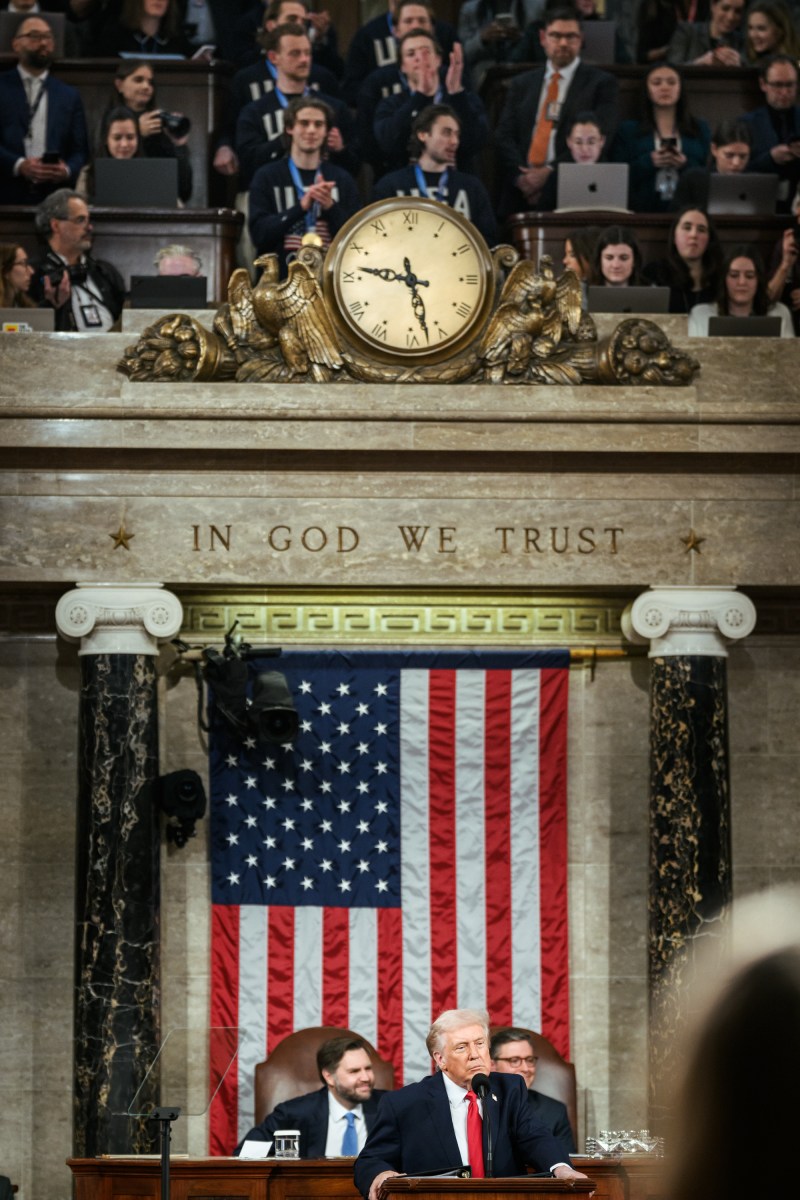 President Donald Trump delivers his State of the Union address, Tuesday, February 24, 2026, on the House floor of the U.S. Capitol in Washington, D.C. (Official White House Photo by Daniel Torok)