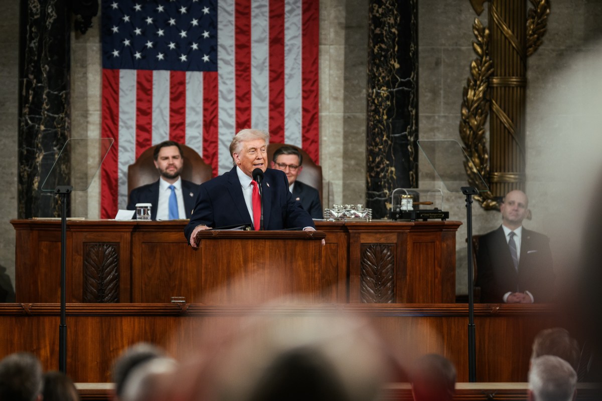 President Donald Trump delivers his State of the Union address, Tuesday, February 24, 2026, on the House floor of the U.S. Capitol in Washington, D.C. (Official White House Photo by Daniel Torok)