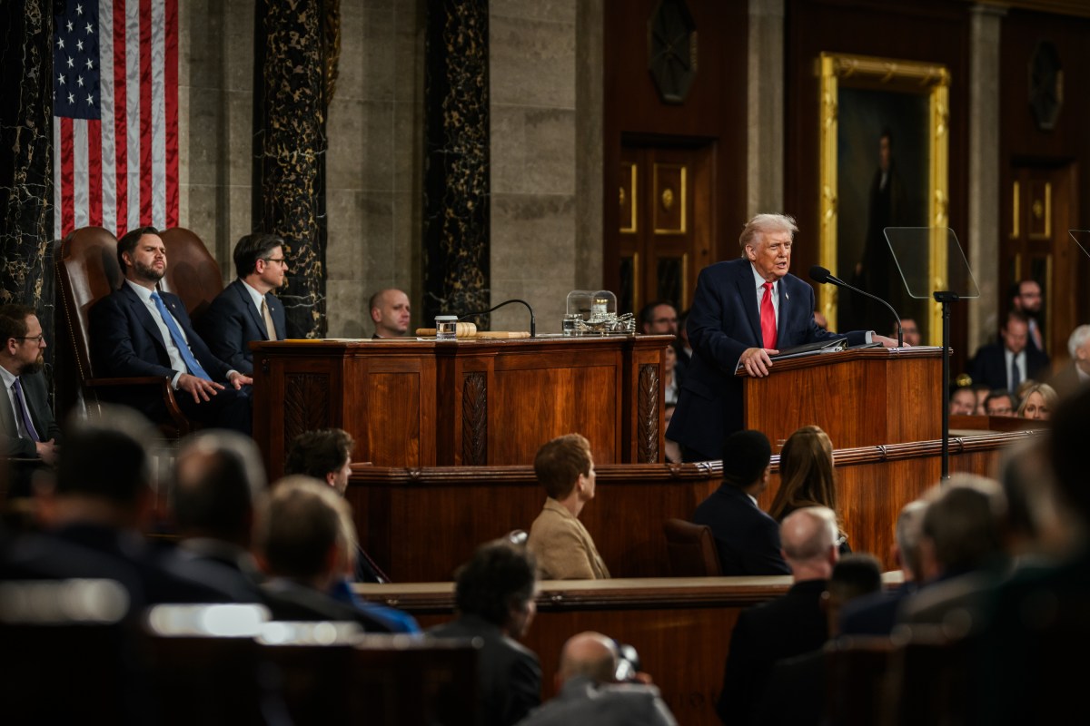 President Donald Trump delivers his State of the Union address, Tuesday, February 24, 2026, on the House floor of the U.S. Capitol in Washington, D.C. (Official White House Photo by Daniel Torok)