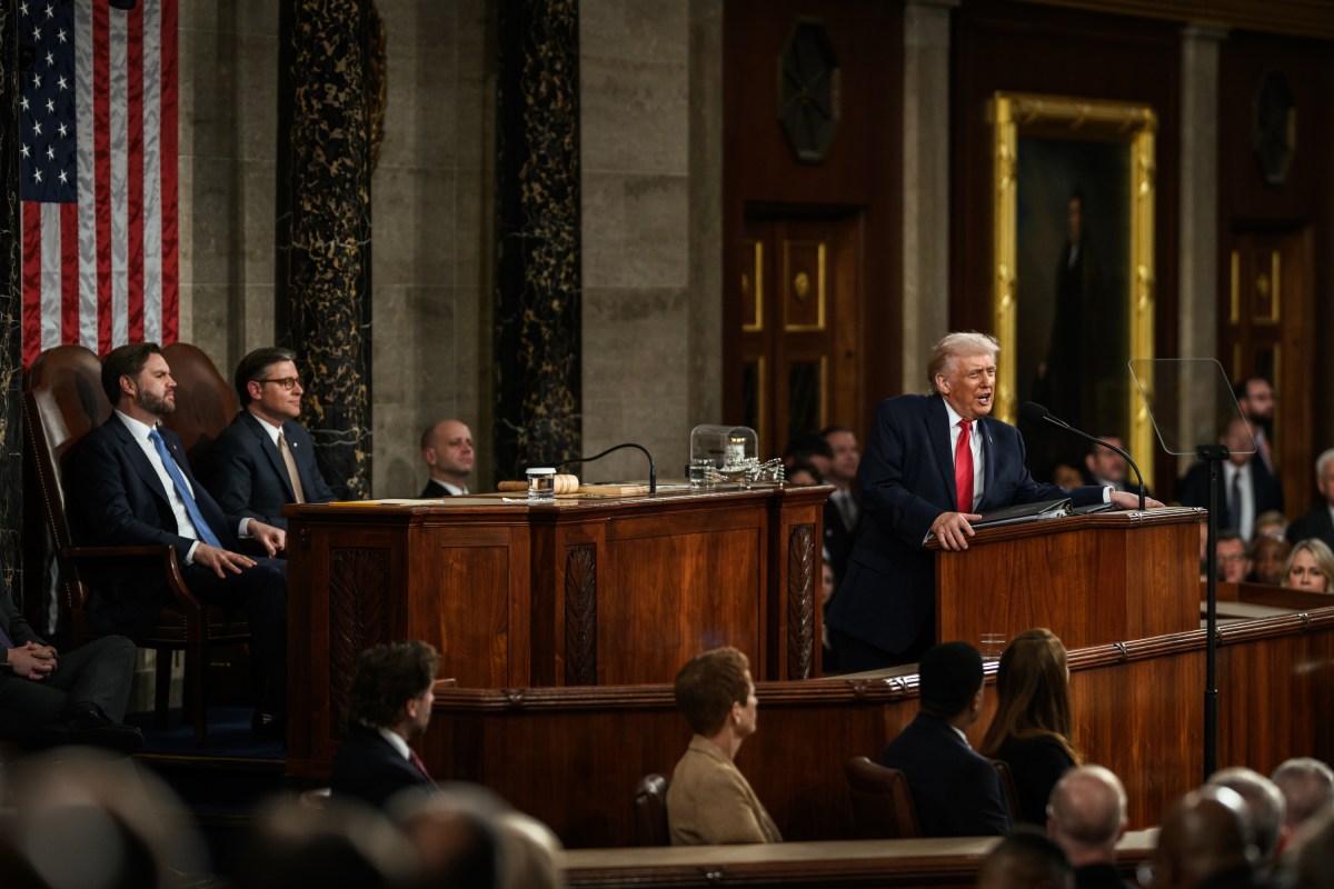President Donald Trump delivers his State of the Union address, Tuesday, February 24, 2026, on the House floor of the U.S. Capitol in Washington, D.C. (Official White House Photo by Daniel Torok)
