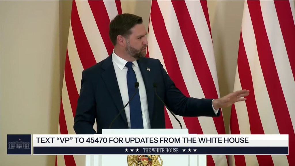 Vice President JD Vance Delivers Remarks with Prime Minister Nikol Pashinyan of Armenia